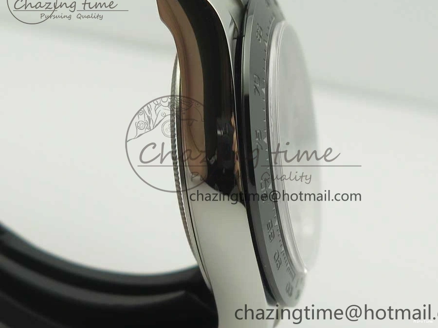 MiroTime 0217 Daytona 116519 Noob 1:1 Best Edition 904L SS Case Gray Black Dial on Black Rubber Strap SA4130 (Free Extra Strap) Durable 3336